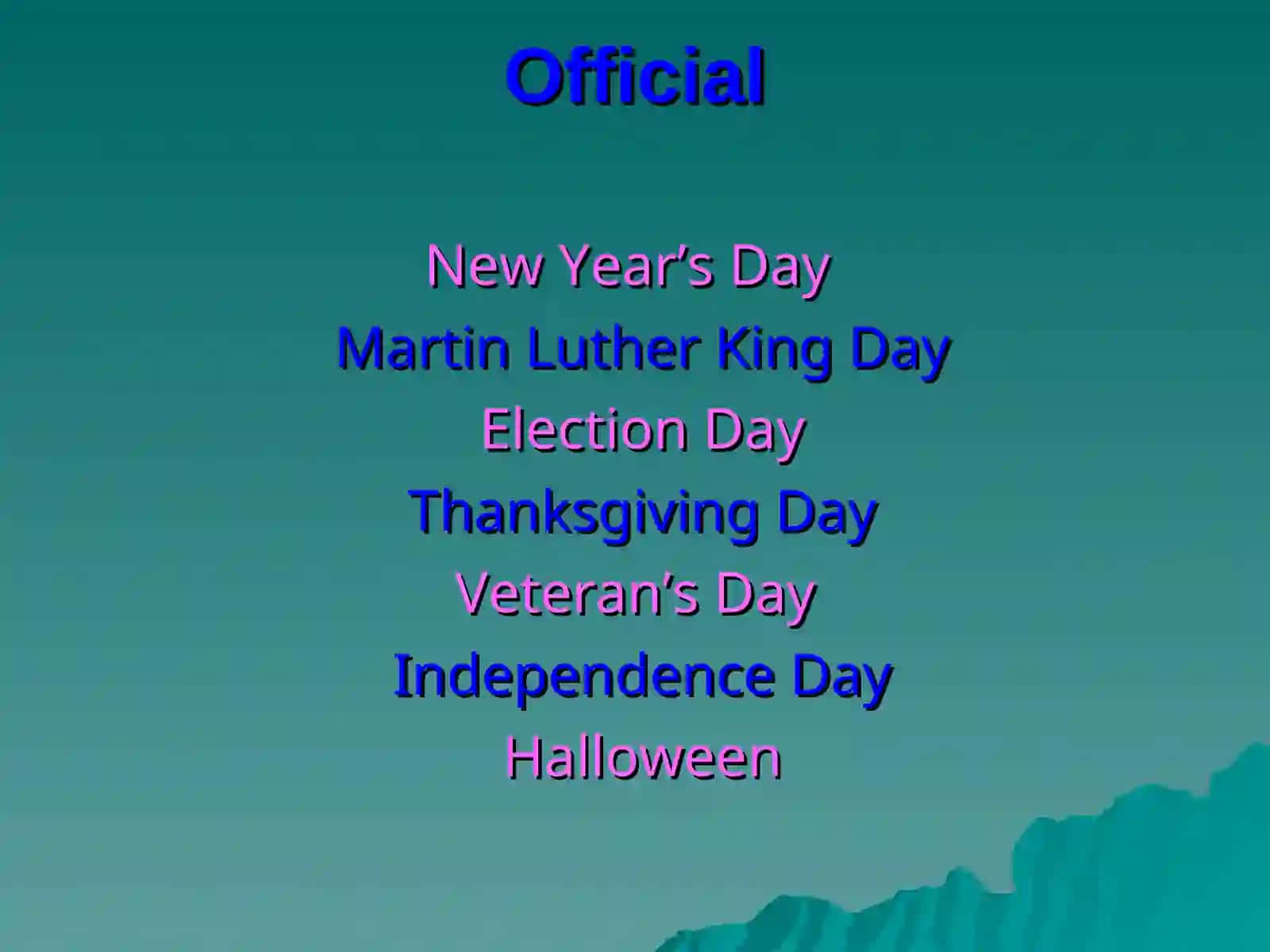Holidays and Traditions in the USA 3