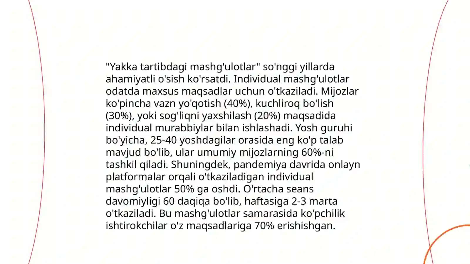 Yakka tartibdagi mashg'ulotlar 3