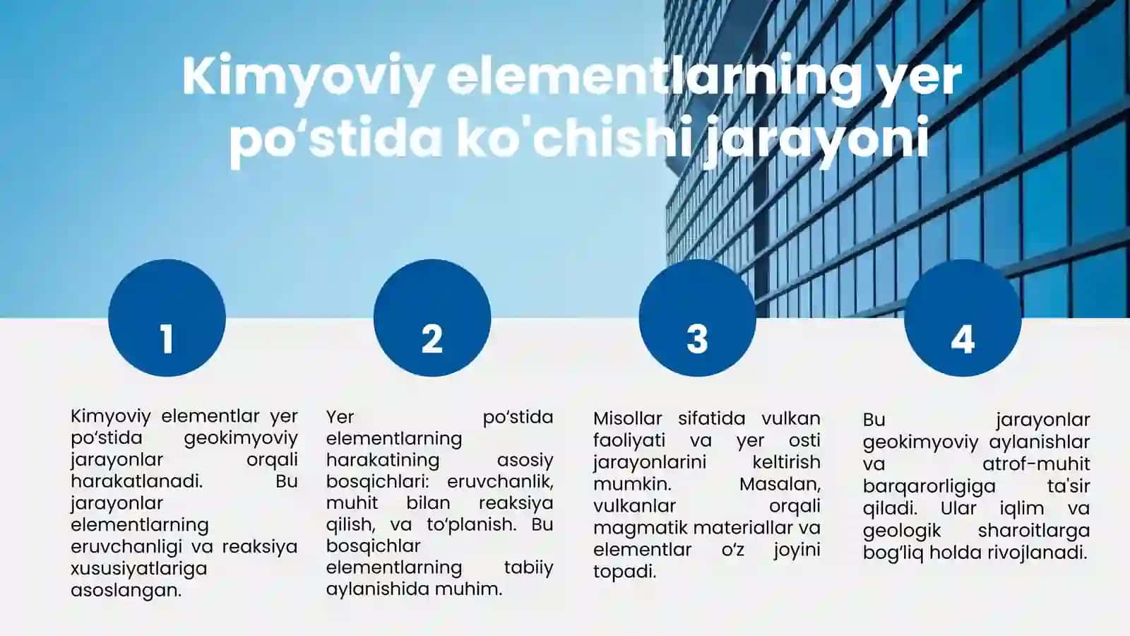 Kimyoviy elementlarining Yer poʻstidagi harakati 3