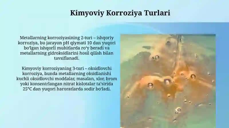 Kimyoviy Korroziya Turlari 3