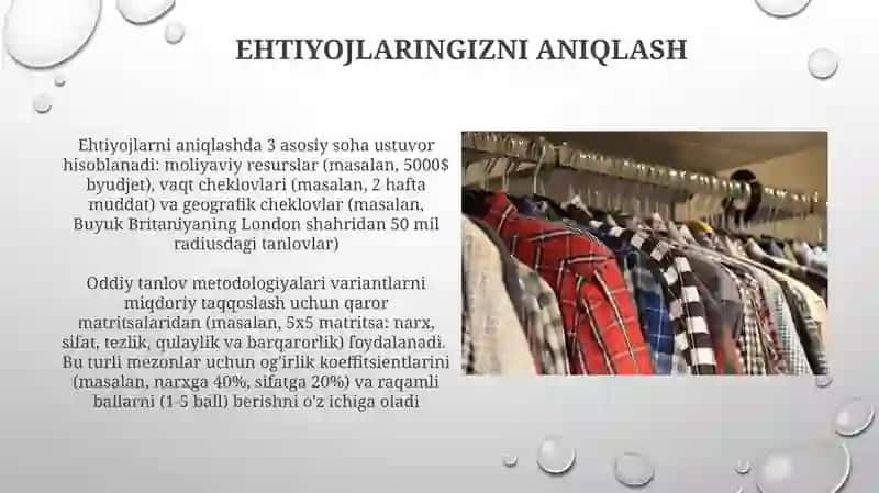 Ehtiyojlarni aniqlash metodologiyasi 3