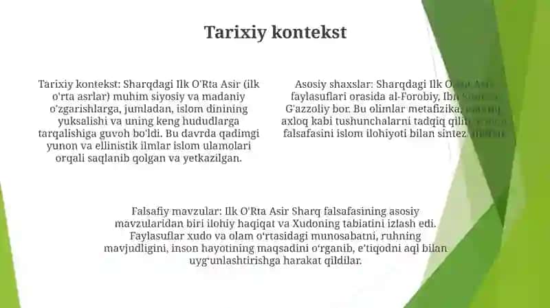 Ilk O'Rta Asirda Sharq Falsafasi 3