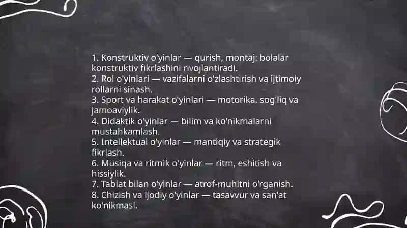 Oʼyin faoliyati 3
