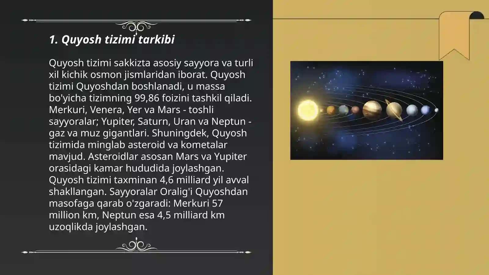 Quyosh tizimi va sayyoralar 3
