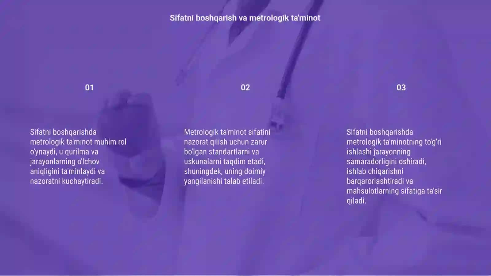 Sifatni boshqarishda metrologik ta'minotning oʻrni 3