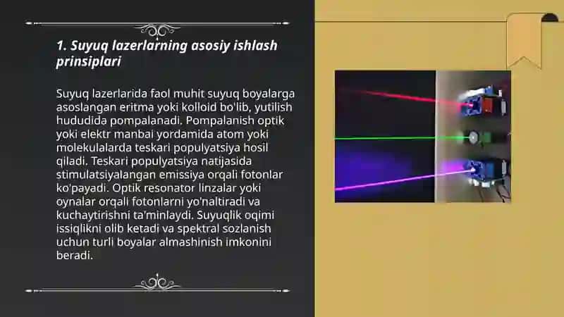Suyuq lazerlar 3