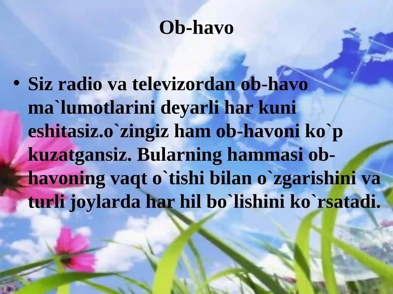 Ob – havo va iqlim 3