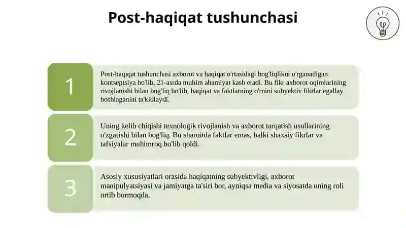 Post-haqiqat nima? 3