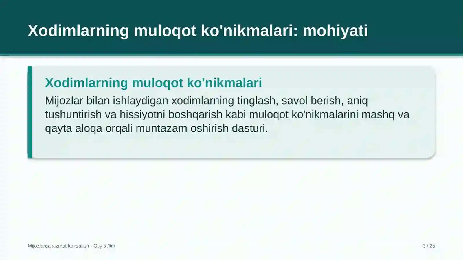 meva sabzavot savdosida xodimlarning muloqot ko'nikmalarini rivojlantirish 5210 3