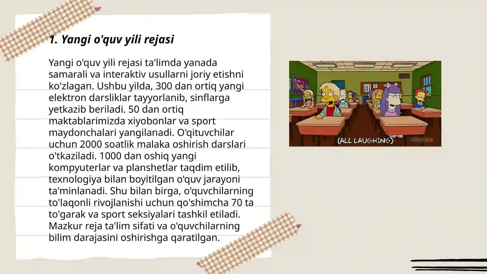 Sinf rahbari va ota onalar majlisi 3