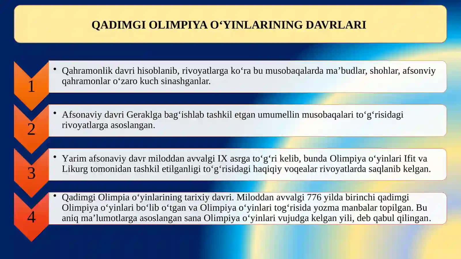 Qadimgi Olimpiya o‘yinlari tarixi 3