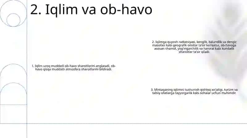 Odam Va Geografik Muhitga Tavsif Berish 3