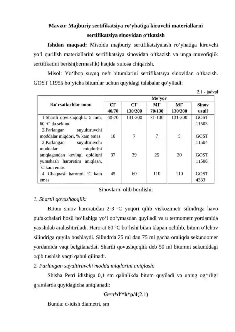 O‘lchov vositalarining metrologik hususiyatlarini aniqlash 3