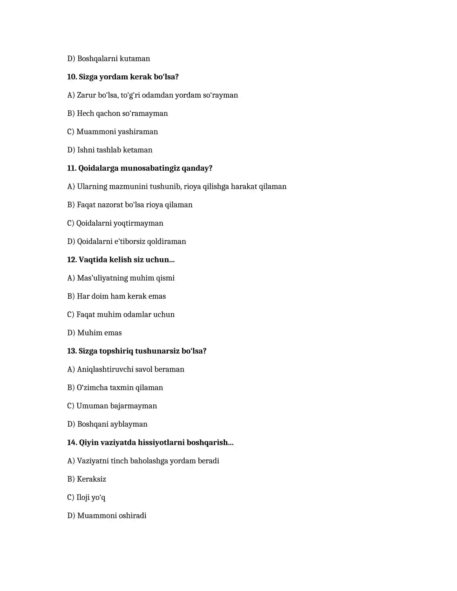 PSIXOLOGIK TESTLAR 3