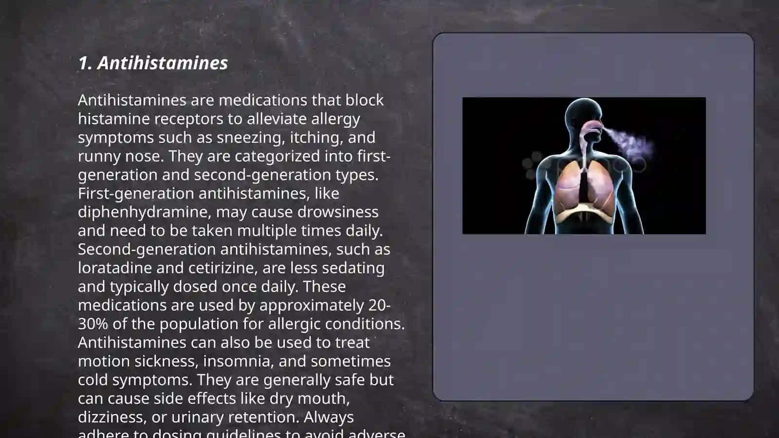 Drugs used in upper respiratory tract infections 3