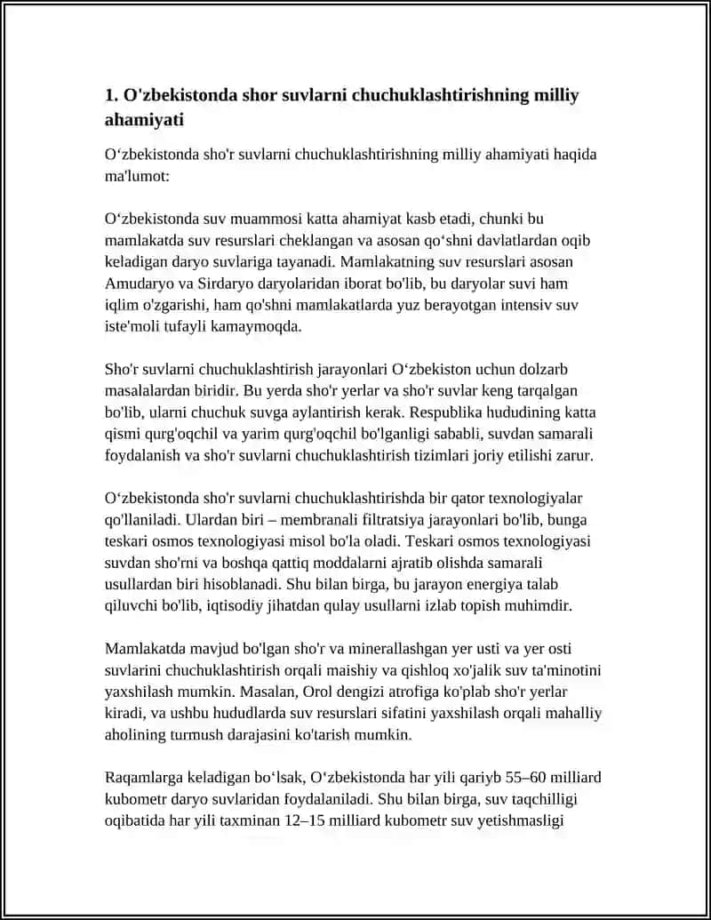 O‘ZBEKISTON RESPUBLIKASI OLIY TA’LIM FAN VA INNOVATSIYA VAZIRLIGI 25-MAKTAB 11B SINF REFERAT 3