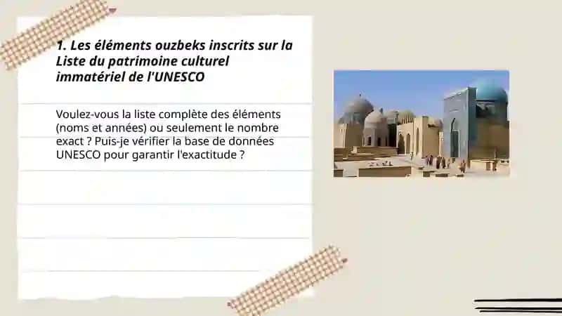 Le patrimoine immateriel de l'UNESCO en Ouzbekistan 3