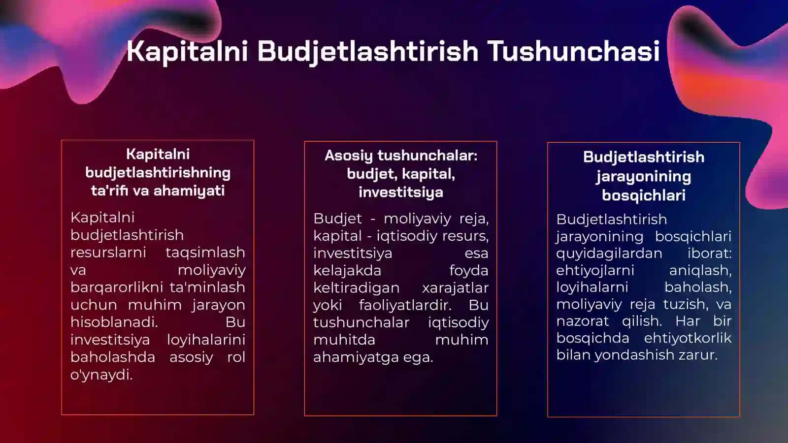 Kapitalni budjetlashtirish 3