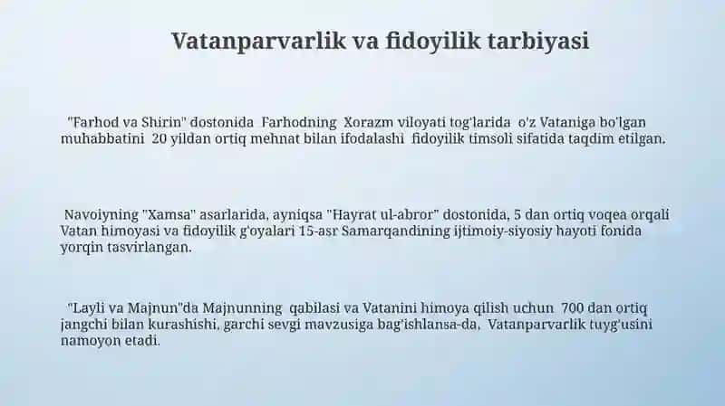 Navoiyning Xamsasida Tarbiya Va Ta'lim G'oyalari 3