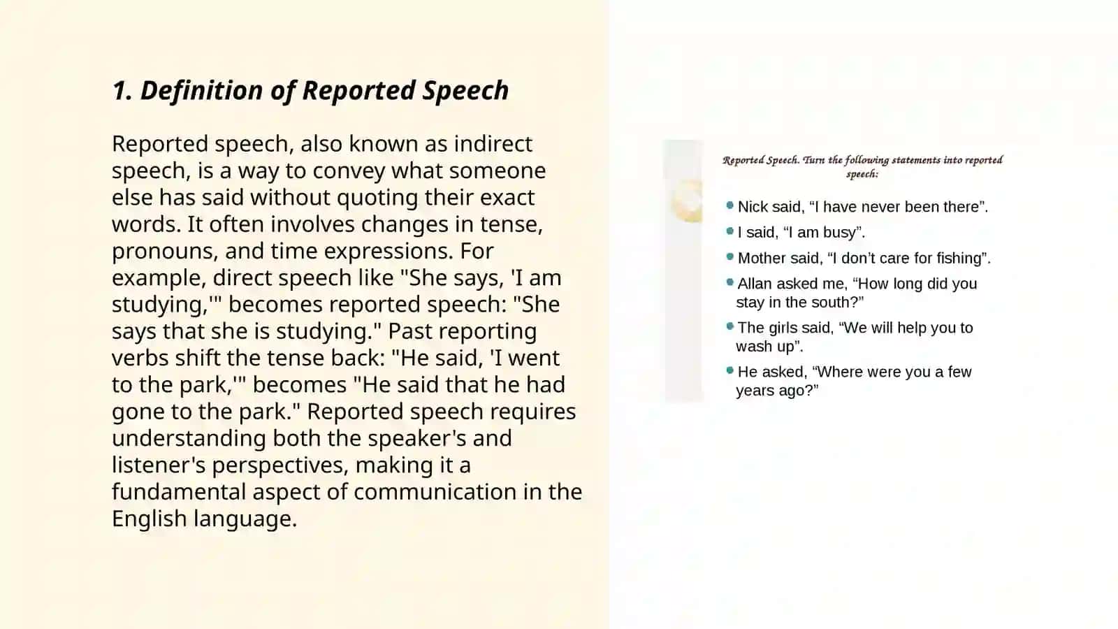 Reported Speech 3