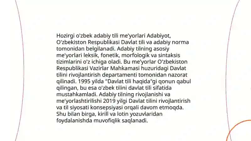Hozirgi o'zbek adabiy tili fanining maqsadi va vazifalari 3