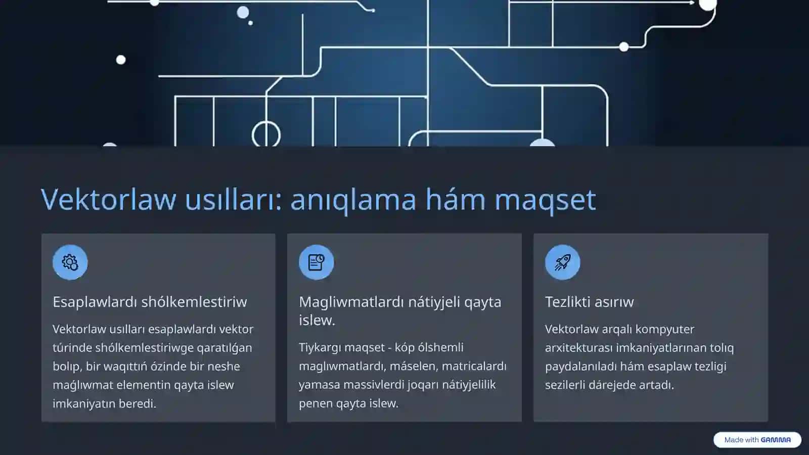 Vektorlaw usılları 3