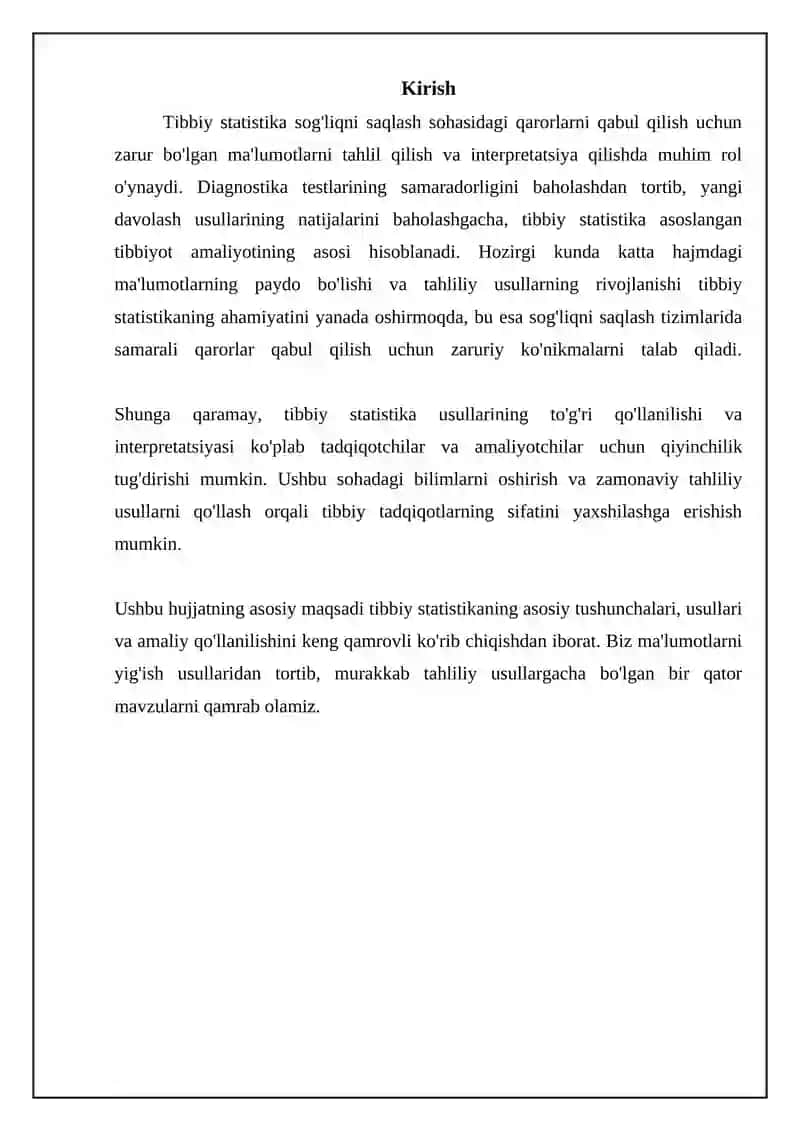 Tibbiy statistika 3