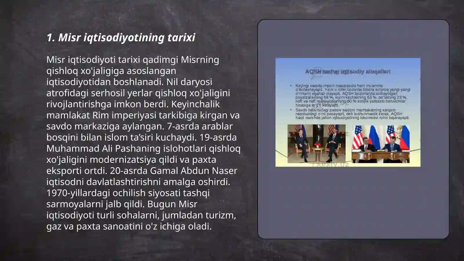 Misr iqtisodiyoti 3
