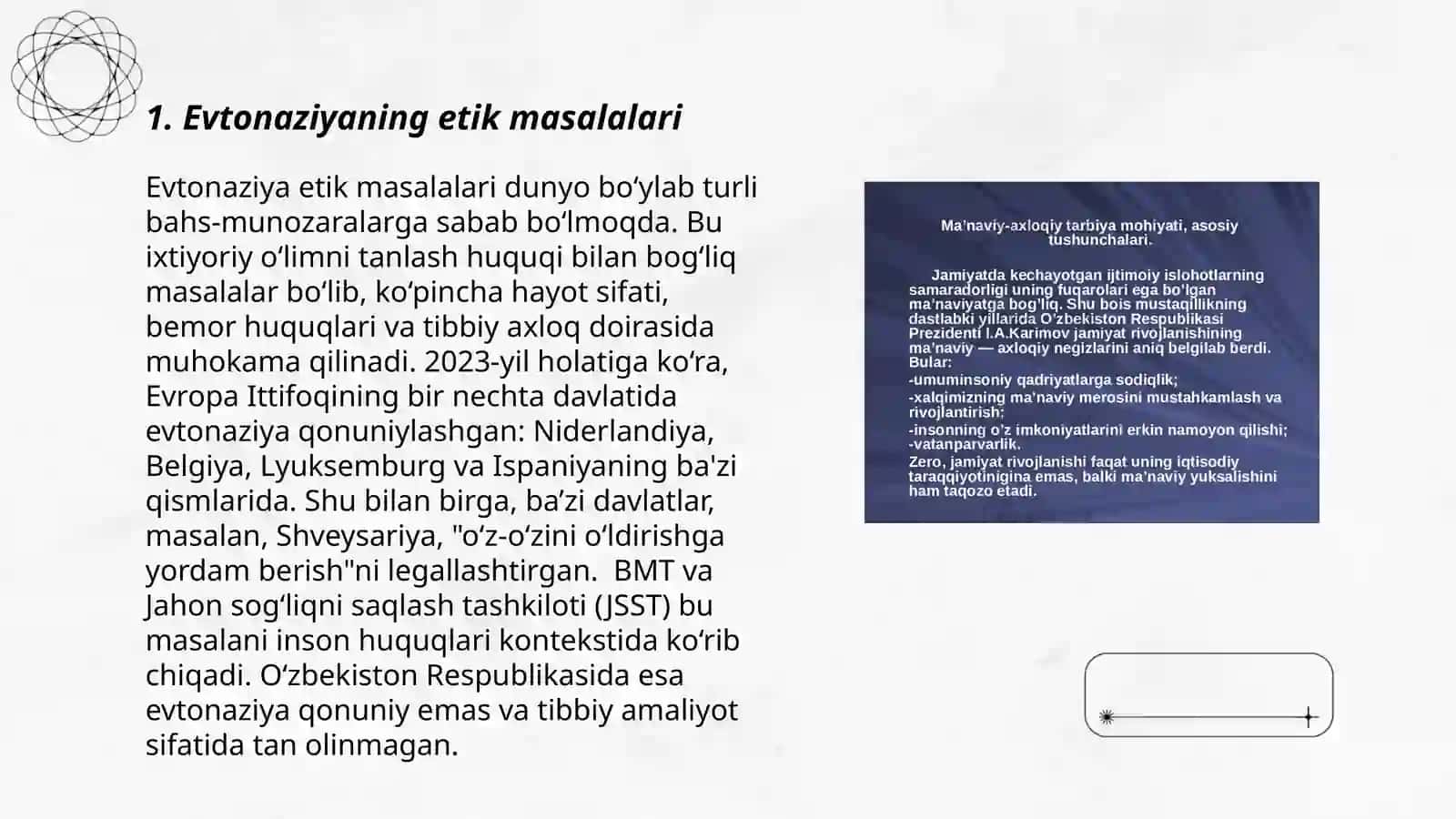 Evtonaziya muammolari 3