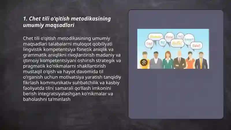 Chet tili oʻqitish metodikasi 3