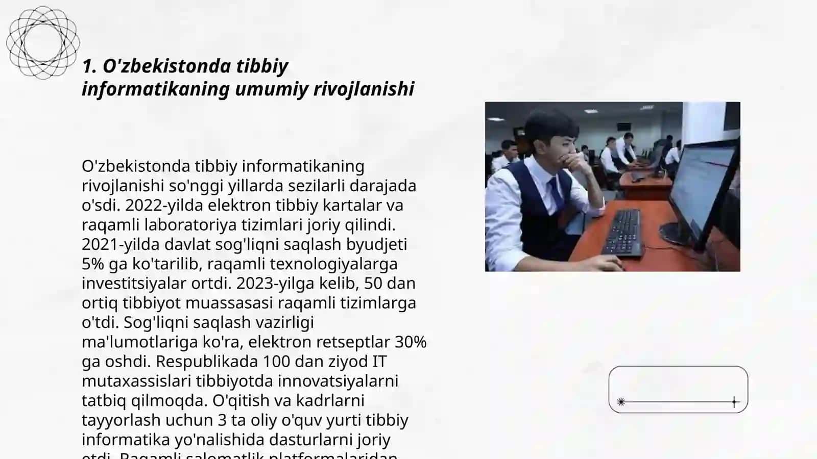 O'zbekistonda tibbiy informatika fanining roli 3