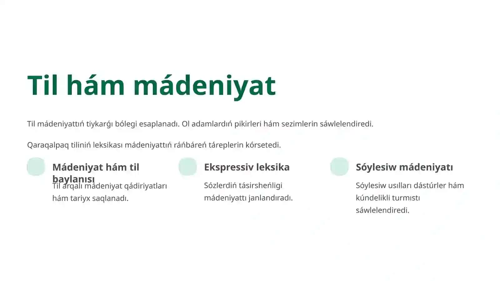 Qaraqalpaqtili leksikası 3