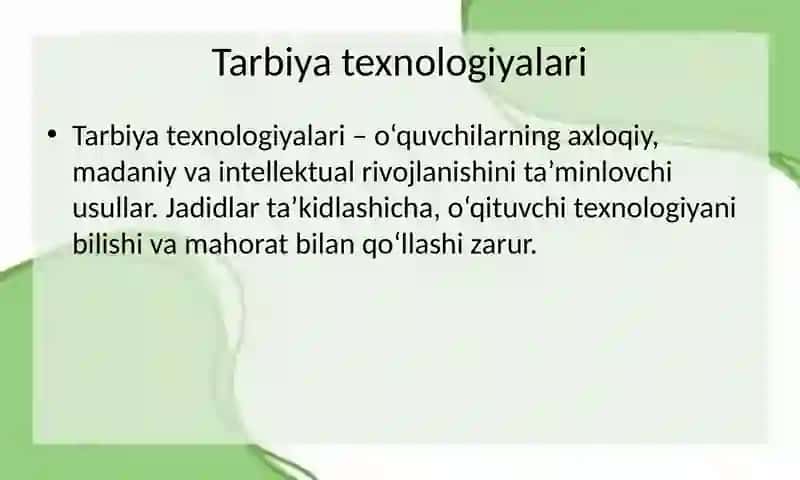 Tarbiya Texnologiyalari 3