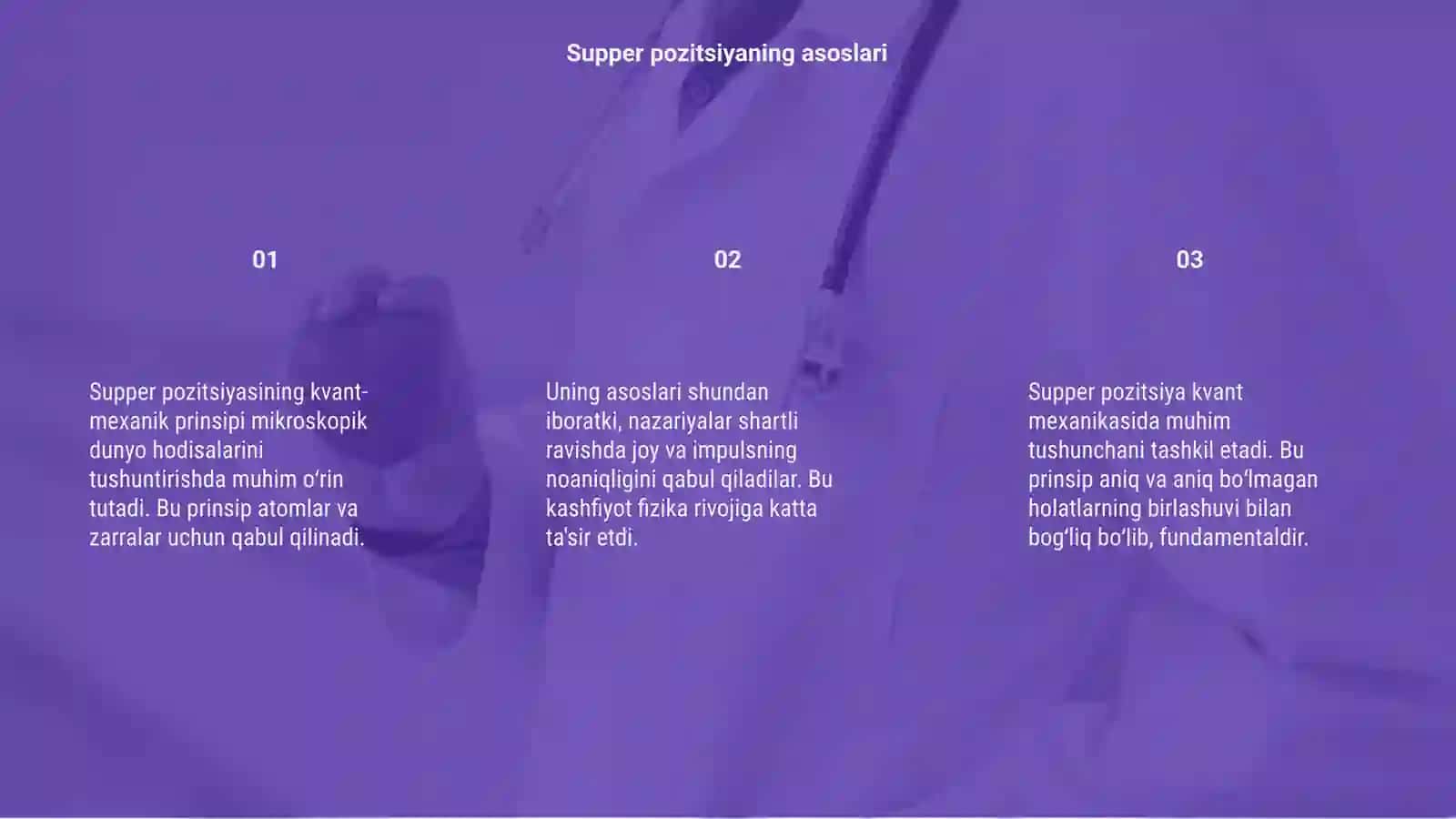 Supper pozitsiyaning kvant-mexanik prinsipi 3