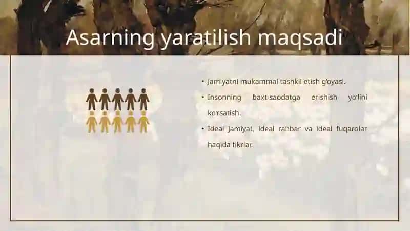 Abu Nasr Farobiyning “Fozil odamlar shahri” asarining mazmun-mohiyati 3