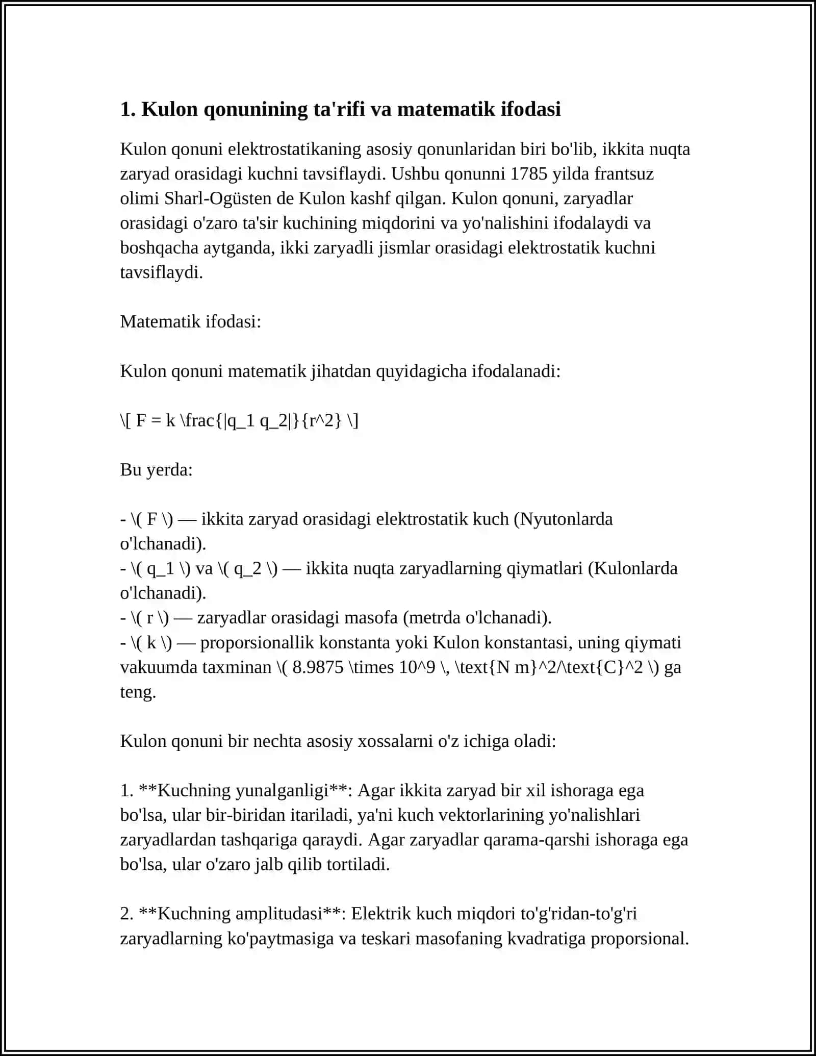 Kulon Qonuni 3