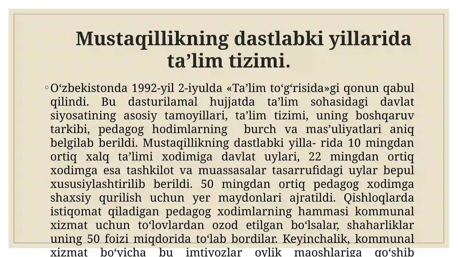 Umumiy va o'rtata'lim tizimi 3