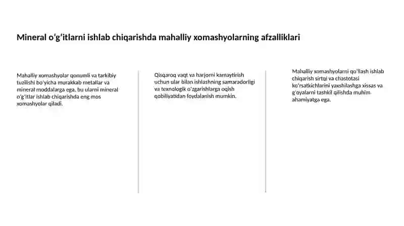 Mineral o‘g‘itlar texnologiyasi va mahalliy xomashyolar 3