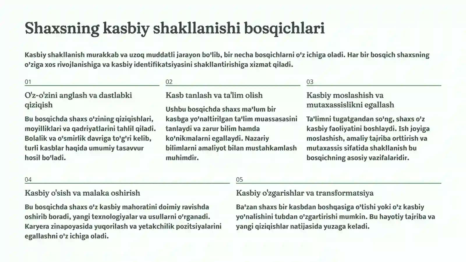 Qobiliyatlar va shaxsning kasbiy shakllanishi 3