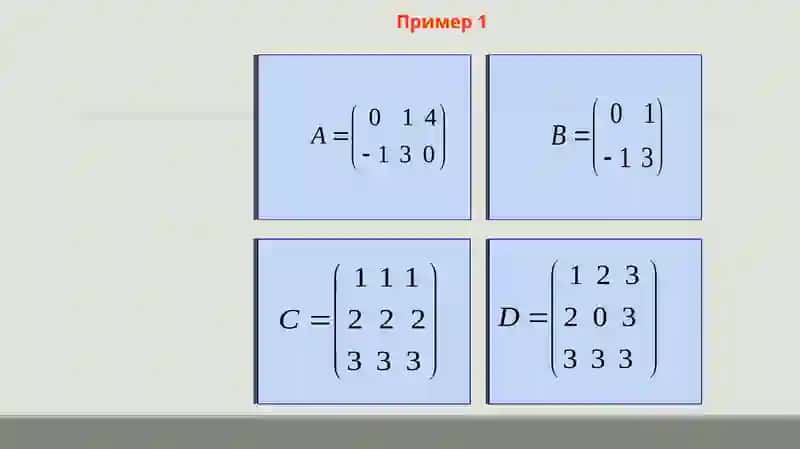 Матрицы и действия над ними 3