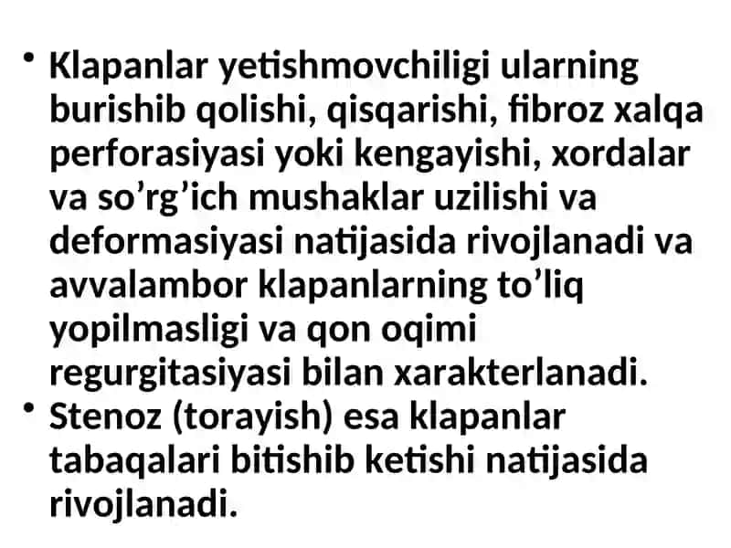 Yurak Orttirilgan Nuqsonlari 3