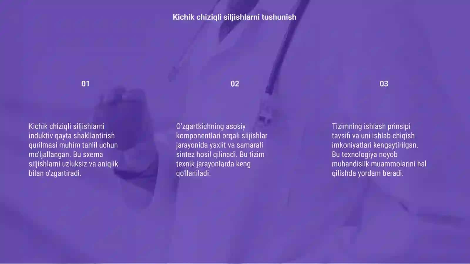 Chiziqli siljishlarni induktiv qayta shakllantirish qurilmasi 3
