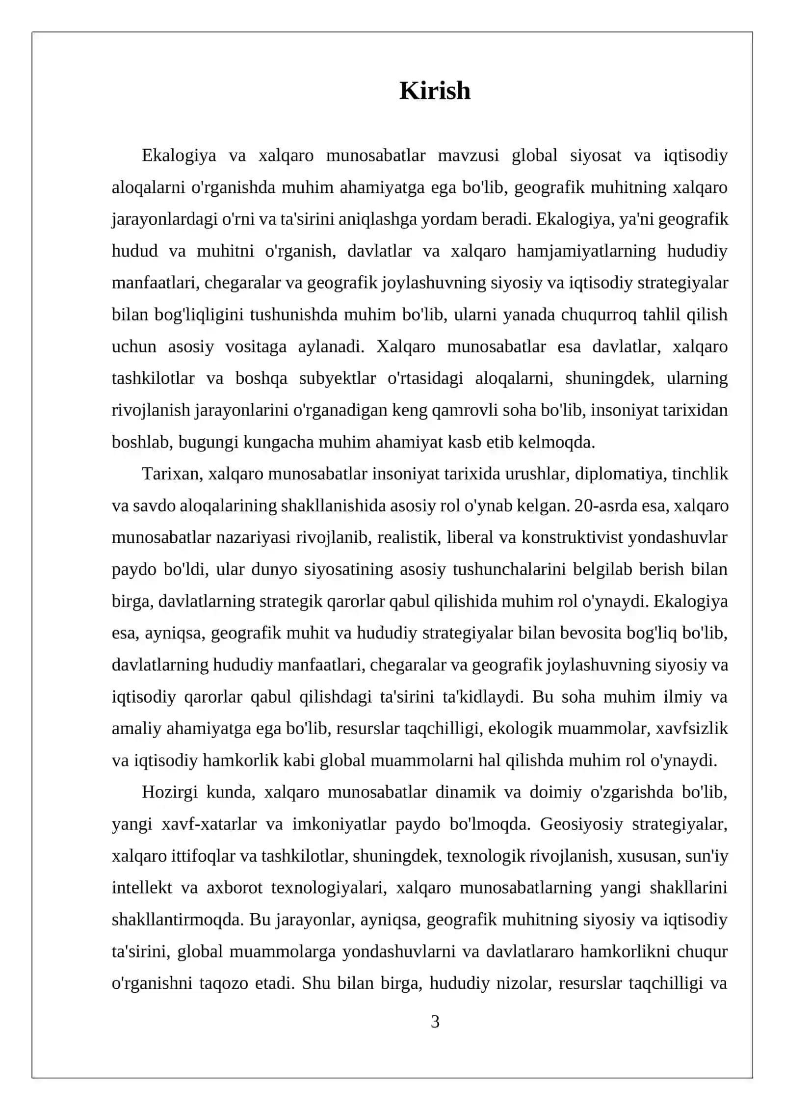 EKALOGIYA VA XALQARO MUNOSABATLAR 3