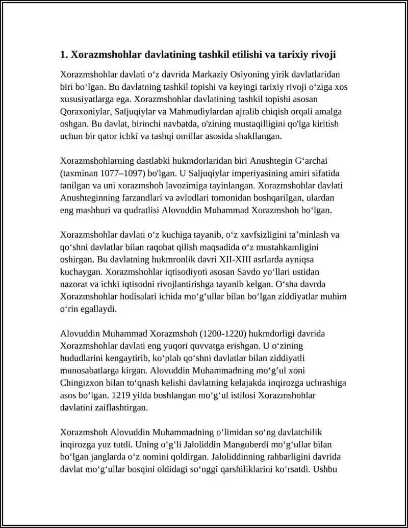 XORZMSHOHLAR DAVLATI VA HUQUQI 3