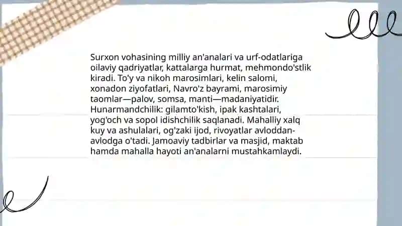 Surxon vohasida madaniy hayot haqida 3