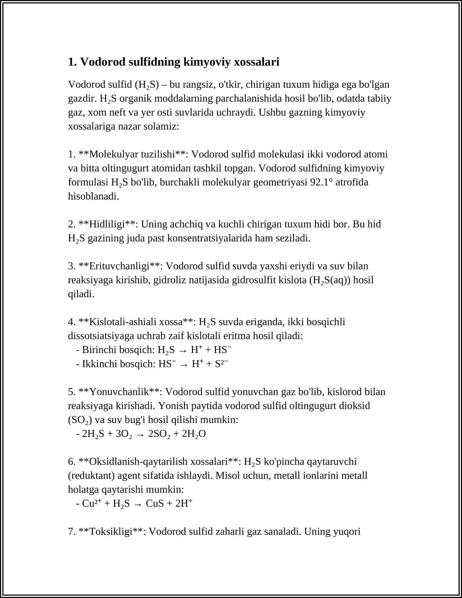 VODOROD SULFID ASOSIDA KATIONLARNI GURUHGA BOʻLISH 3