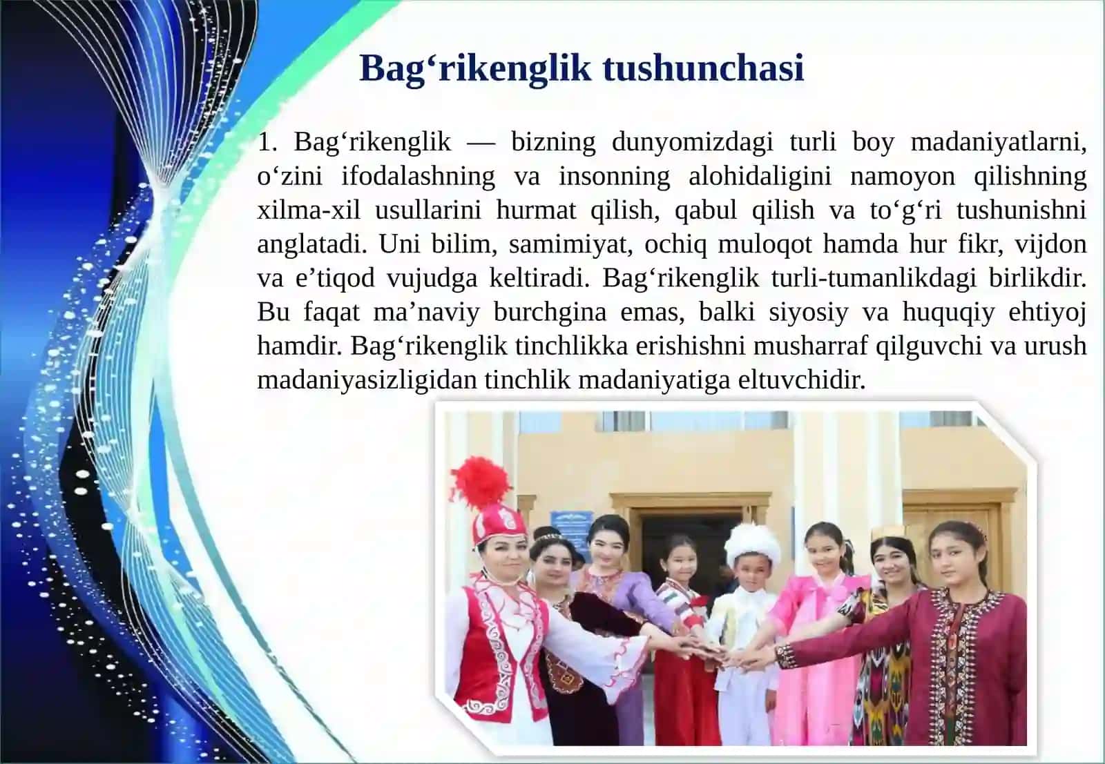 Diniy bag‘rikenglik, tolerantlik xalqlar do‘stligining muhim poydevori 3