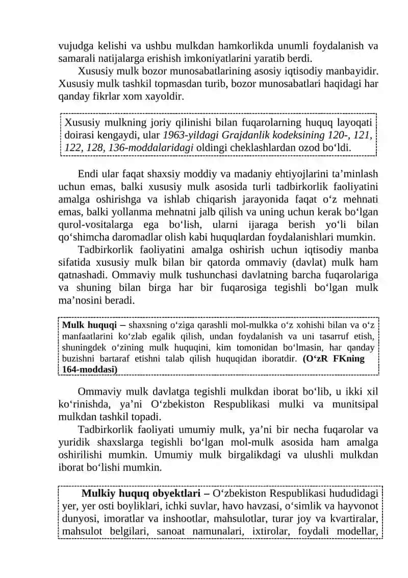 Mulk huquqi tadbirkorlik 3
