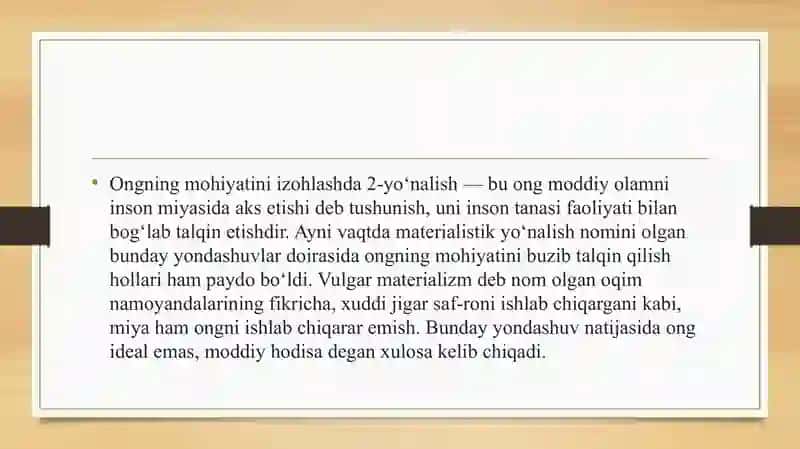 Ong va ong osti kontsepsiyalari 3