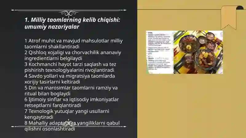 Milliy taomlar kelib chiqishi tarixi 3